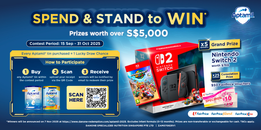 Aptamil x FairPrice Spend & Stand To Win 2025