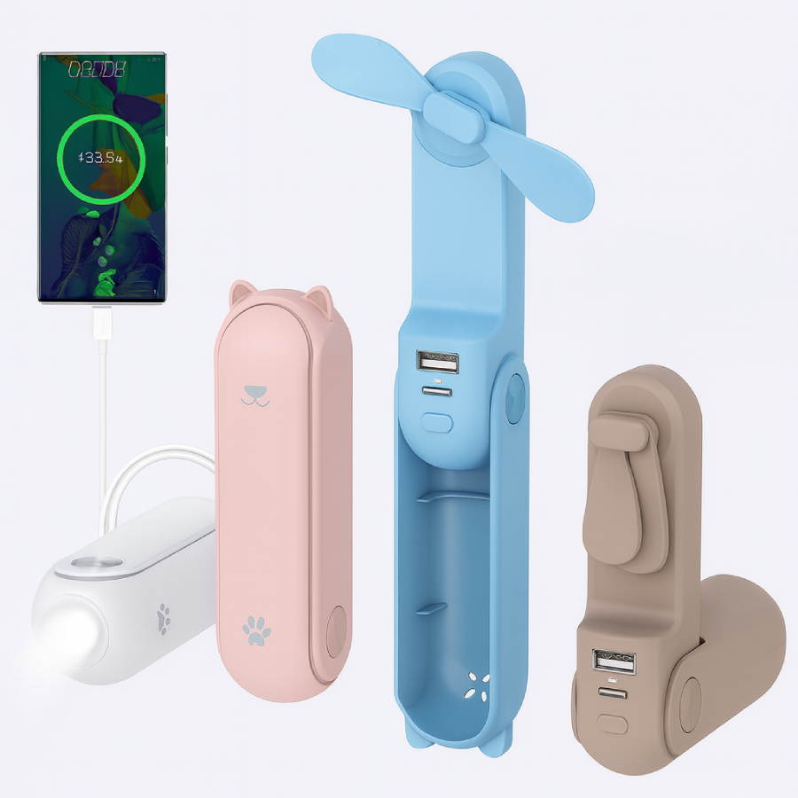 Multifunction Pocket Fan with Powerbank-img